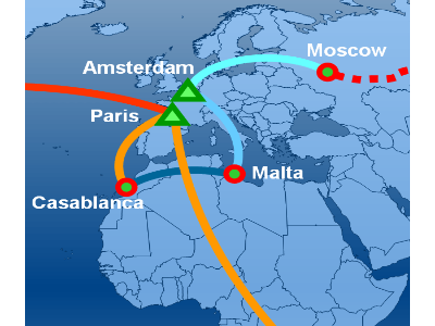 Map Air Route Gal Detail